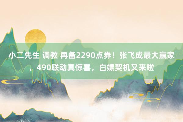小二先生 调教 再备2290点券！张飞成最大赢家，490联动真惊喜，白嫖契机又来啦